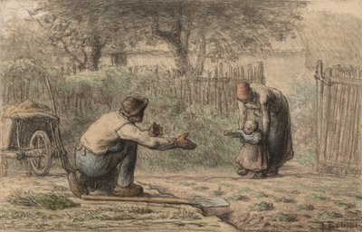 Premiers pas, vers 1858-1866 - Jean Francois Millet