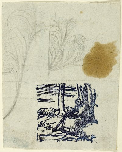 Petite bergère, assise - Jean-Francois Millet