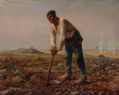 Homme avec une houe - Jean Francois Millet