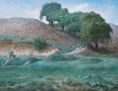 Chemin avec des châtaigniers près de Cusset - Jean Francois Millet
