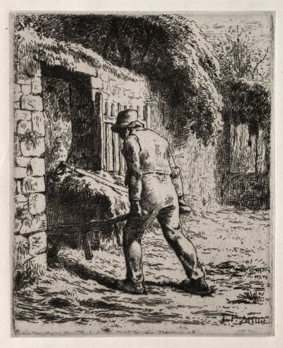 Paysanne revenant du tas de fumier, 1855-1856 - Jean Francois Millet