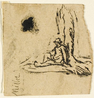 Esquisses, Fragment : Paysan assis au pied d