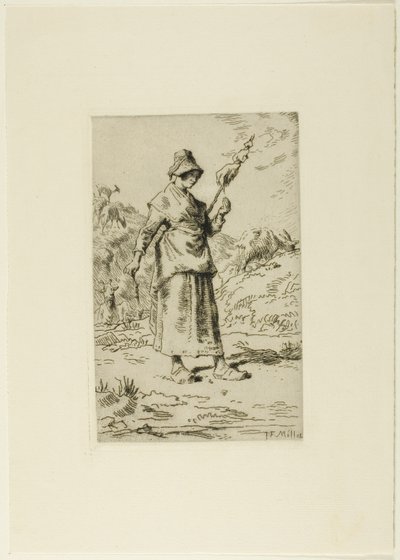 Le fou - Jean-Francois Millet