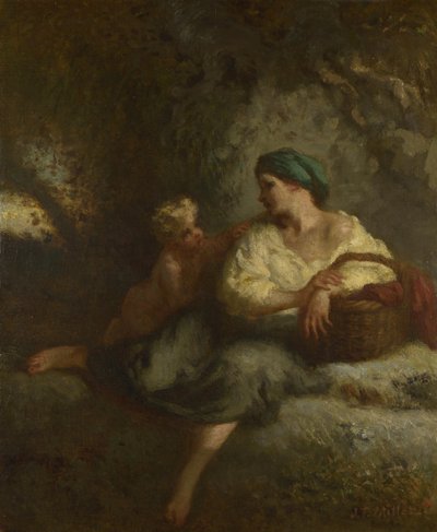 Le Chuchotement, c. 1846 - Jean Francois Millet
