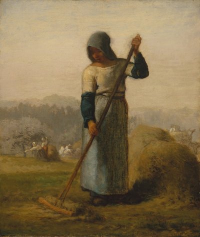 Femme avec un râteau, probablement 1856-57 - Jean Francois Millet