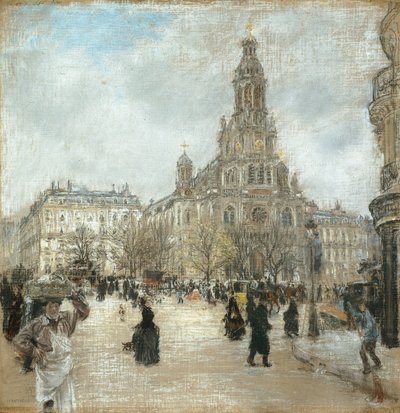 Place de la Trinité, Paris, vers 1886 - Jean Francois Rafaelli