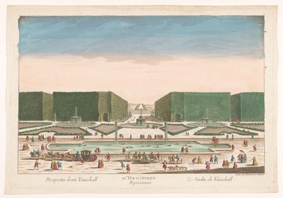 Vue de Vauxhall Gardens à Londres - Jean François Daumont