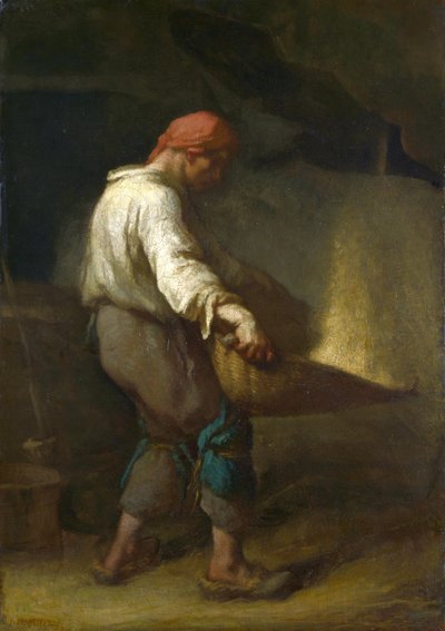 Français :  Un vanneur The Winnower - Jean-Francois Millet