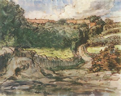 French : La métairie Cousin à Gréville - Jean-Francois Millet