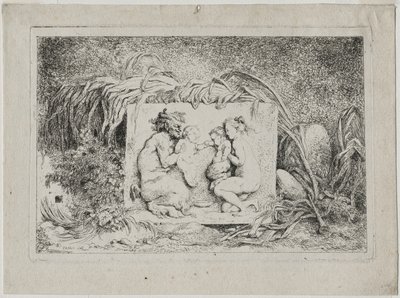 Bacchanales : La famille du satyre - Jean Honore Fragonard