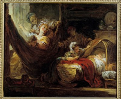 Le berceau - Jean Honore Fragonard