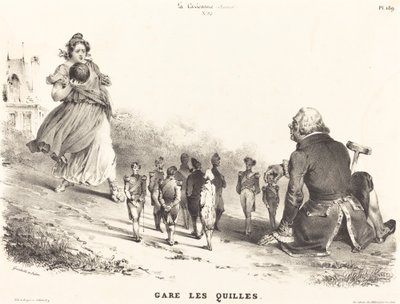 Gare les Quilles - Jean Ignace Isidore Grandville