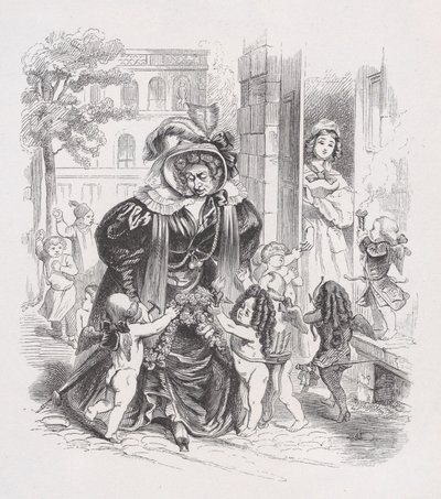 Les pauvres putti des œuvres complètes de Béranger, 1836 - Jean Ignace Isidore Gérard