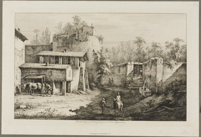 Paysage avec cavalier et forgeron - Jean Jacques de Boissieu