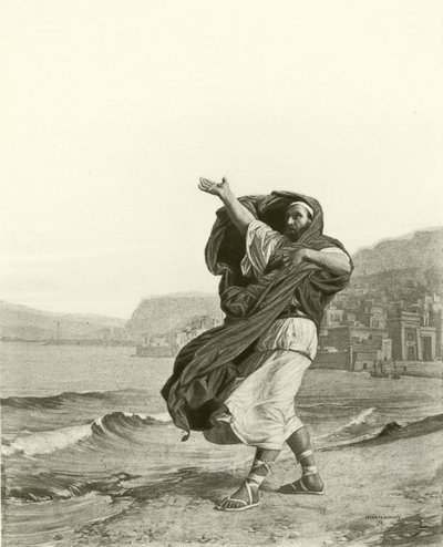 Démosthène pratiquant l