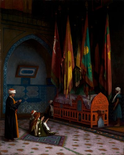 La sentinelle au tombeau du sultan, vers 1880 (huile sur toile) - Jean Leon Gerome