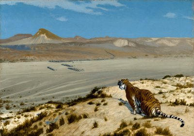 Tigre en Observation, c.1888 - Jean Leon Gerome