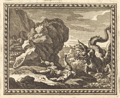 Hippolyte et le monstre marin - Jean Lepautre