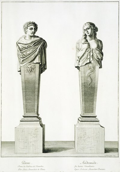 Sculptures représentant Persée et Andromède par Louis Lerambert à Versailles - Jean Lepautre