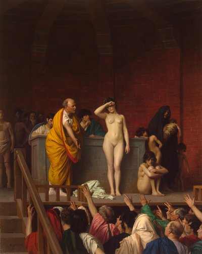 Marché aux esclaves dans la Rome antique - Jean Leon Gerome