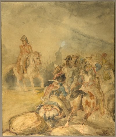 Général du Premier Empire donnant à sa cavalerie l