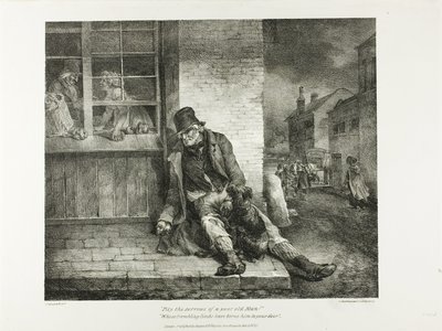 Pity the Sorrows of a Poor Old Man !... plate 2 from Various Subjects Drawn from Life and on Stone (The English Suite) - Jean Louis André Théodore Géricault
