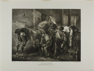 Le maréchal-ferrant anglais, planche 10 de divers sujets dessinés d