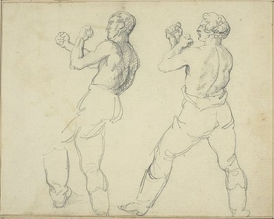 Deux boxeurs face à la gauche - Jean Louis André Théodore Géricault