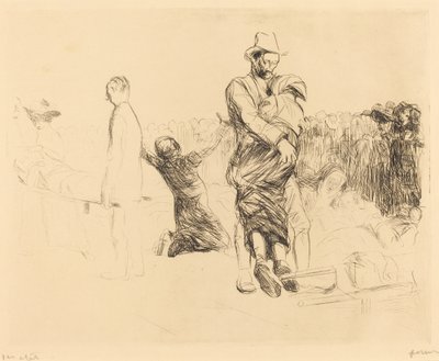 Lourdes, transport du paralysé - Jean Louis Forain
