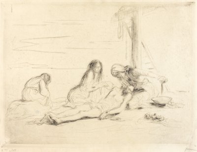 Pietà (première planche) - Jean Louis Forain
