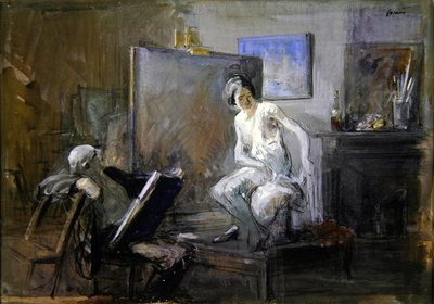 Le peintre avec son modèle - Jean Louis Forain