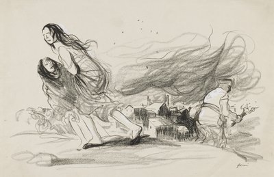 Ils brûlent tout - Ils doivent être sur le point de se retirer, vers 1919 - Jean Louis Forain