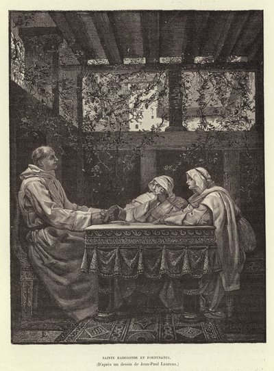Sainte Radegonde et Fortunatus - Jean Louis Hamon