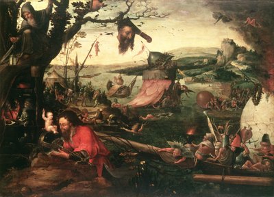Paysage avec la parabole de Saint Christophe, début du XVIe siècle - Jean Mandyn