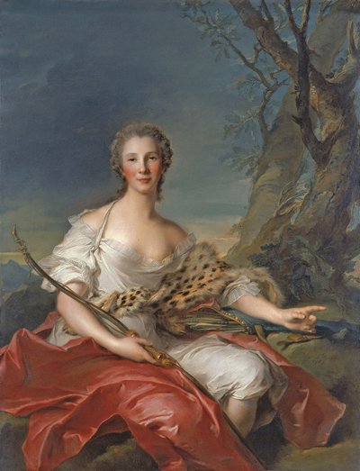 Portrait de Madame Bouret en Diane - Jean-Marc Nattier