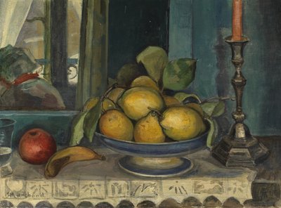 Nature morte avec fruits et chandelier, vers 1920 - Jean Marchand