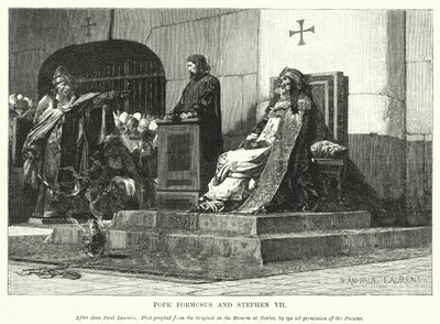 Pape Formose et Étienne VII - Jean Paul (after) Laurens