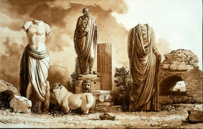 Exemples de sculptures grecques et romaines de divers pays - Jean Pierre Houel