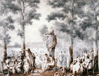 La Terrasse des Tuileries, 1807 - Jean Pierre Norblin de La Gourdaine
