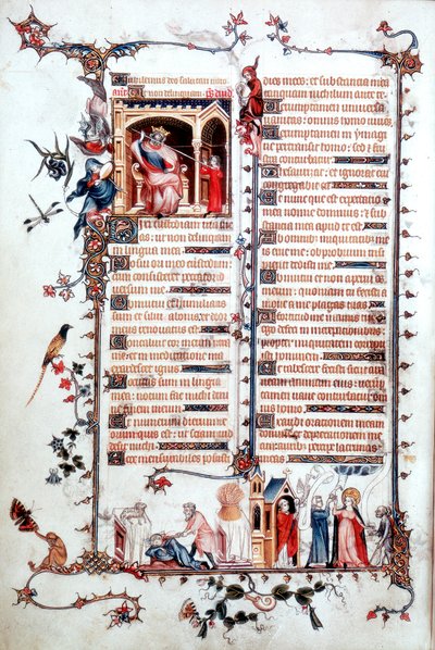 Page du Bréviaire de Belleville 1323-1326 - Jean Pucelle