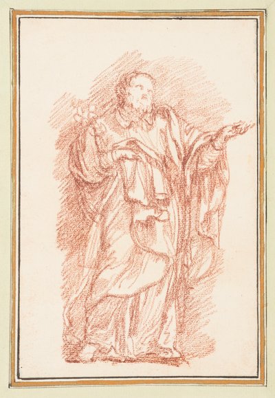 Figure debout avec la paume vers le haut - Jean Robert Ango