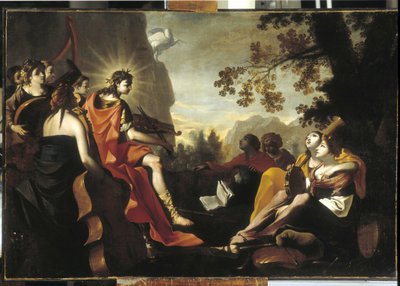 Apollon et les Muses sur le mont Parnasse - Jean Tassel