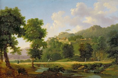 Paysage avec un cavalier, vers 1808-10 - Jean Victor Bertin