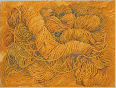 Ocre jaune de laine, 2013 (gouache sur papier) - Jeanne Maze