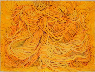 Jaune de laine, 2013 (gouache sur papier) - Jeanne Maze