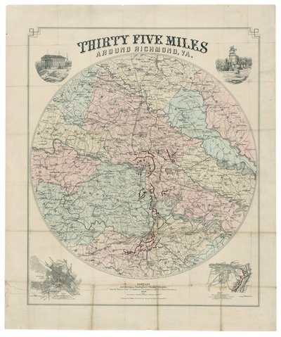 Trente-cinq miles autour de Richmond, Va. - Jedediah Hotchkiss