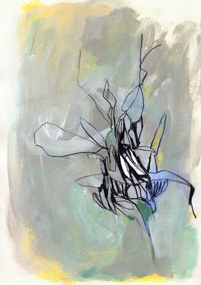 Fleur botanique abstraite - Jenja Braun