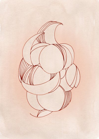Fleur abstraite aux contours flous - Jenja Braun