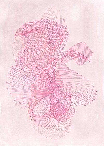 Géométrie rose pâle - Jenja Braun