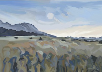 Paysage de montagne abstrait - Jenna Alheit